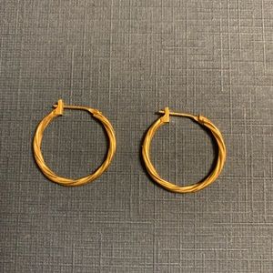 14k Gold Hop Earings